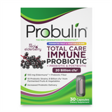 Probulin Total Care Immune Probiotic bottle, a high quality probiotic supplement with 20 billion CFU for daily defense.